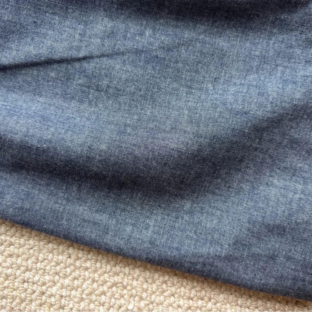 J. Crew Blue Mini Skirt with Scalloped Trim - Picture 4 of 4